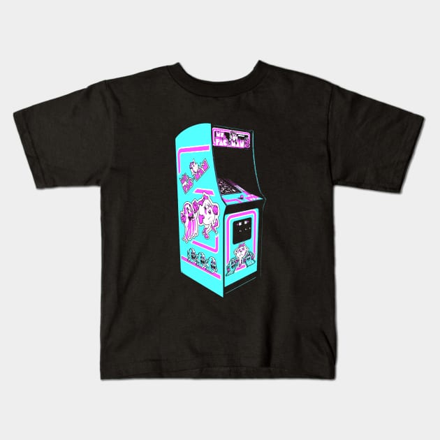 Ms. Pac Man Retro Arcade Game Kids T-Shirt by C3D3sign